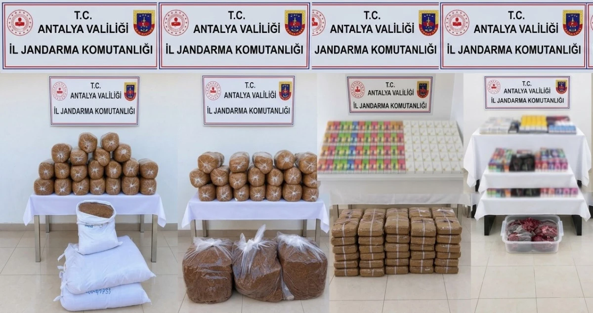 Alanya dahil d&ouml;rt il&ccedil;ede ka&ccedil;ak t&uuml;t&uuml;n operasyonu