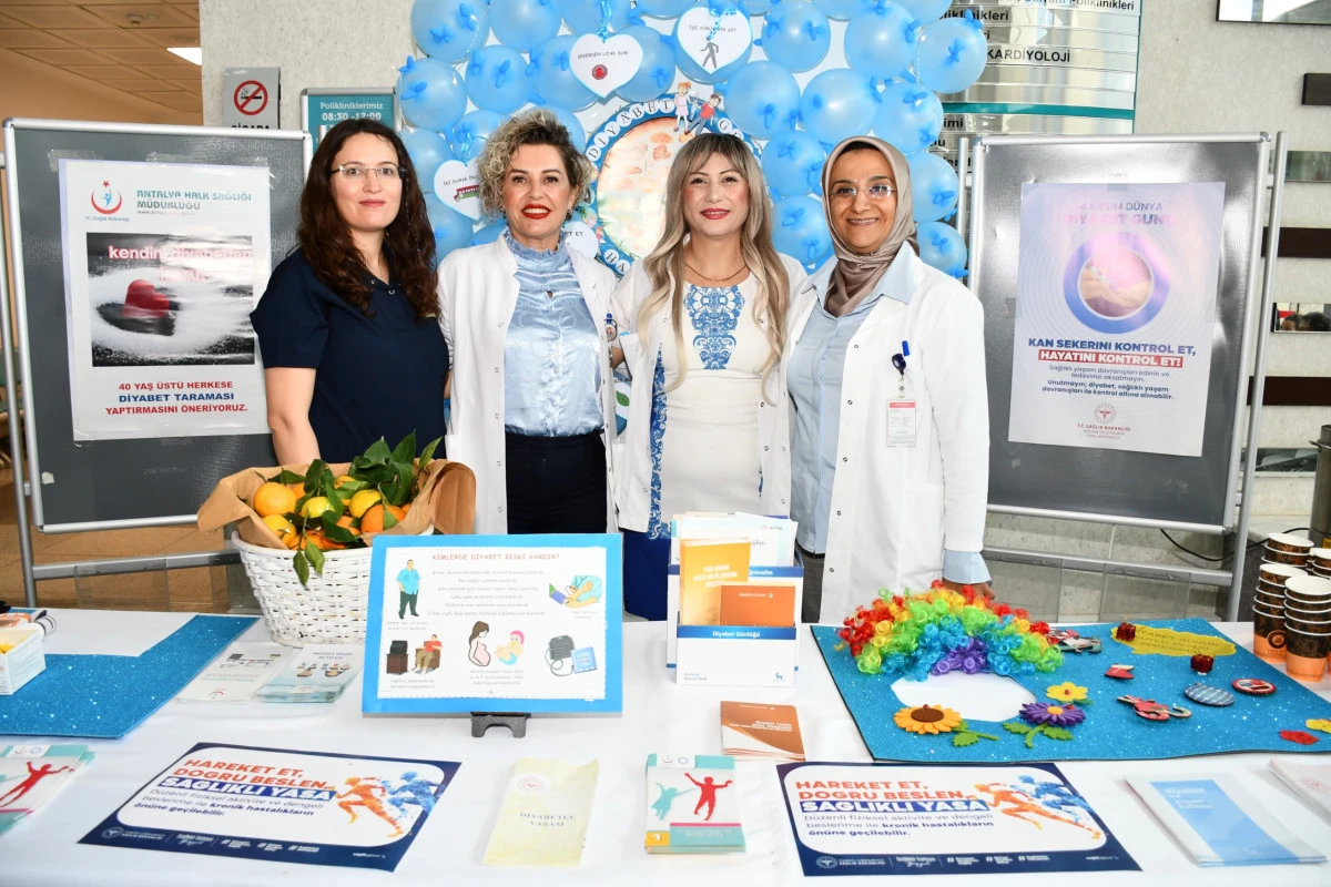 Alanya Eğitim ve Araştırma Hastanesi’nden Diyabet Günü Farkındalık Etkinliği