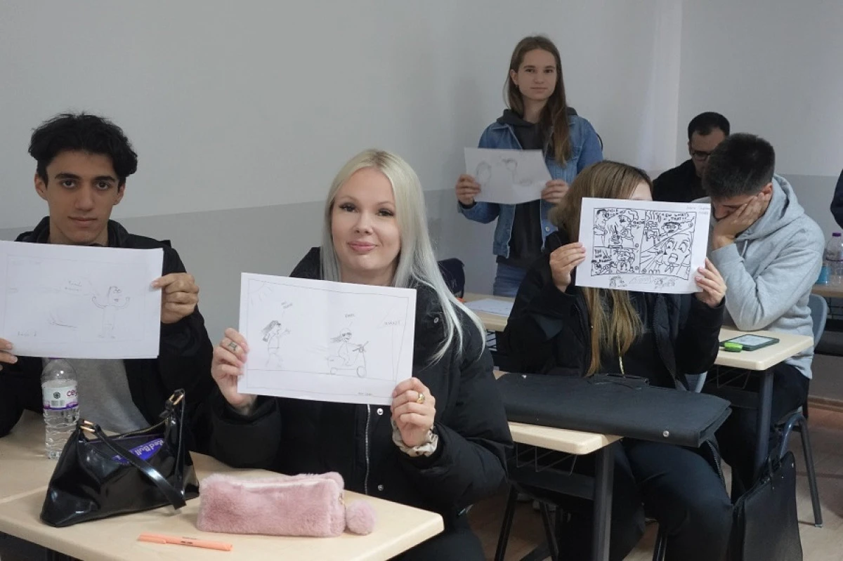 Alanya Üniversitesi’nde Karikatür Workshop yoğun ilgiyle gerçekleştirildi