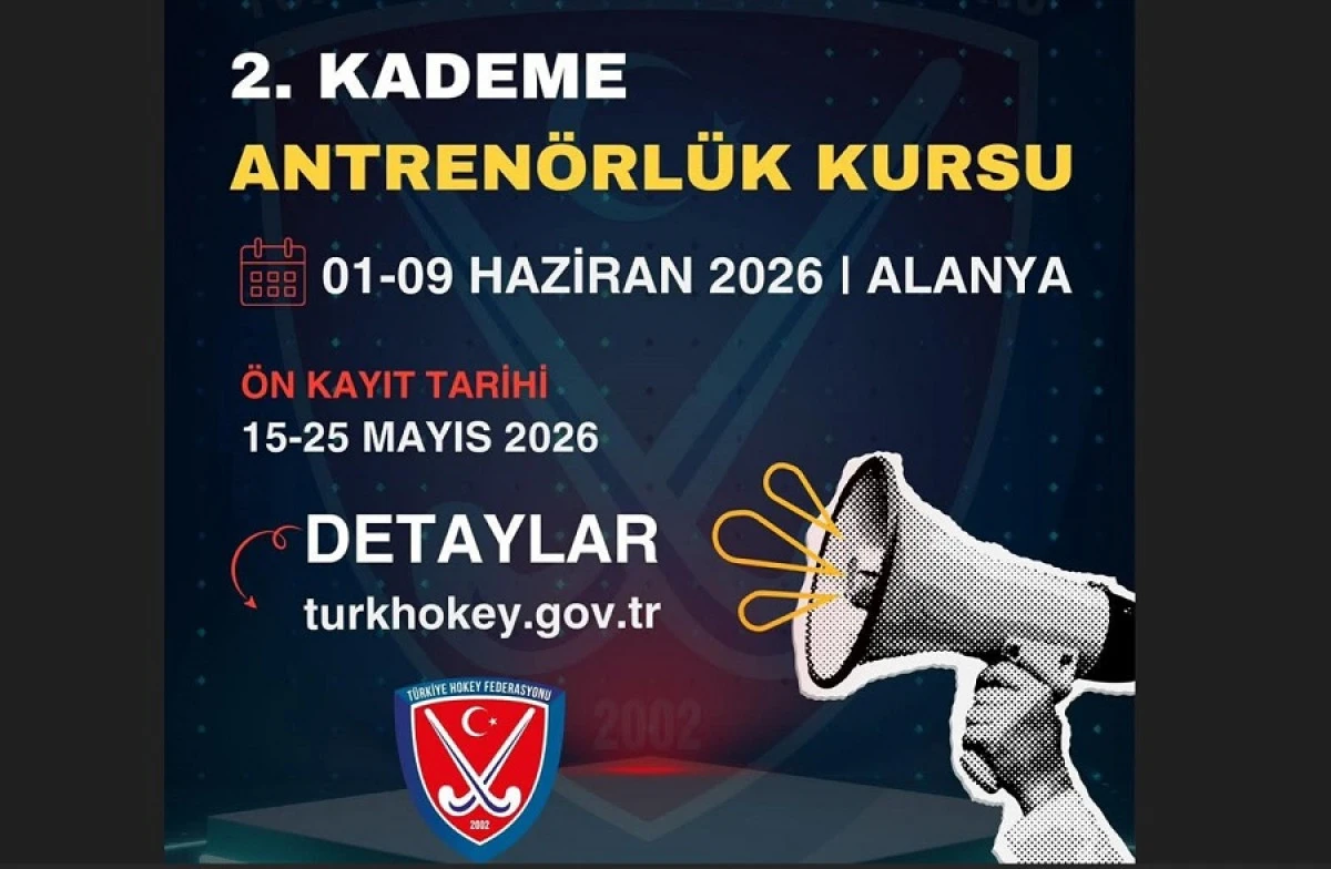 Alanya&rsquo;da 2. Kademe Hokey Antren&ouml;rl&uuml;k Kursu Başlıyor