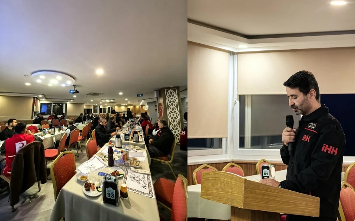 Alanya&rsquo;da Arama Kurtarma Ekipleri Aynı Sofrada Buluştu