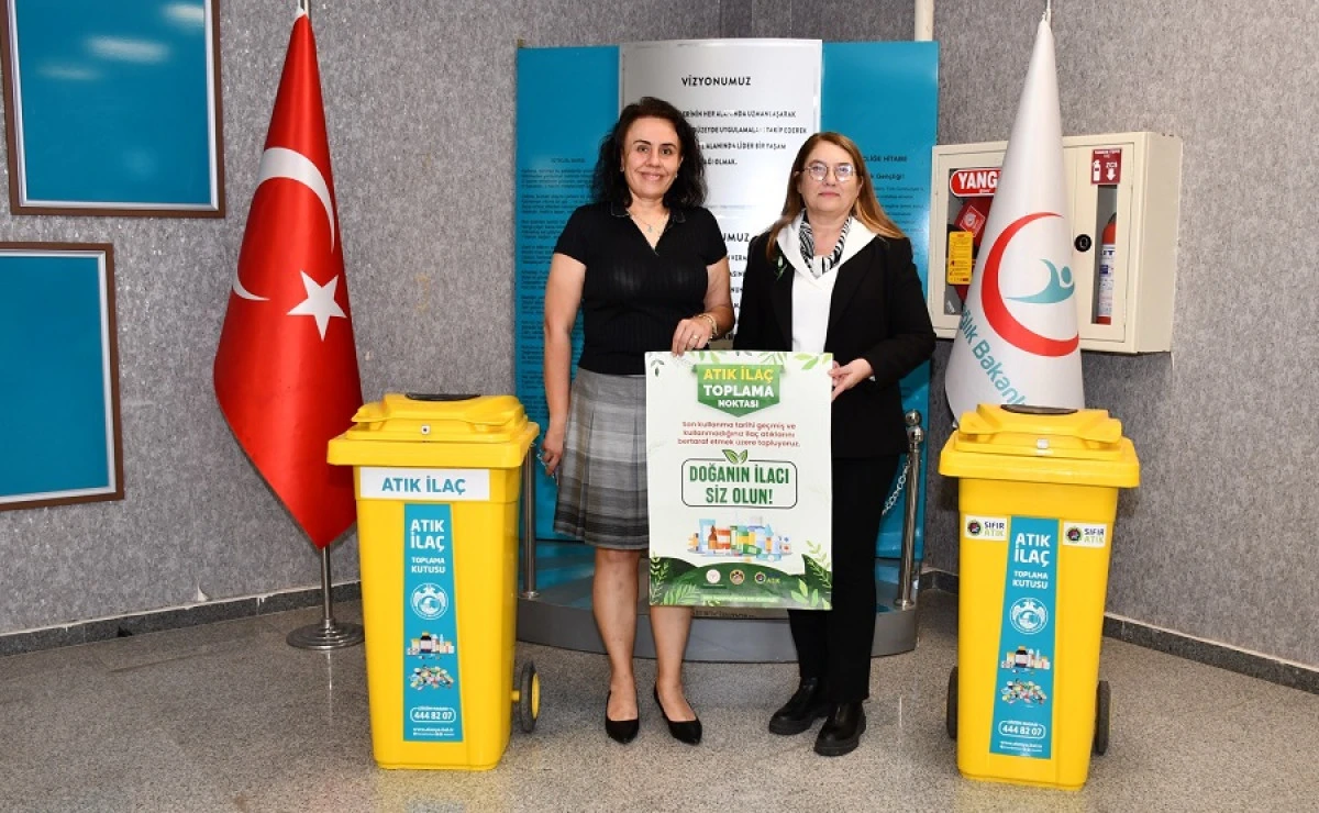 Alanya&rsquo;da Atık İla&ccedil;lar İ&ccedil;in &Ouml;nemli Adım: Hastaneye 10 Toplama Kutusu Yerleştirildi