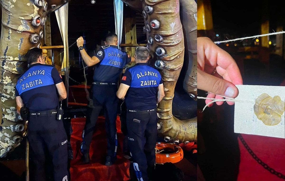 Alanya&rsquo;da iki tur teknesine m&uuml;h&uuml;r: Ticari faaliyetten men edildi