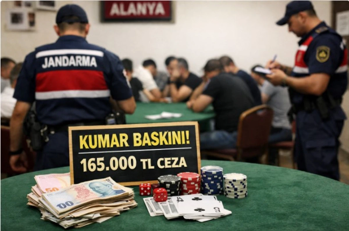 Alanya&rsquo;da Kumar Baskını: 15 Kişiye 165 Bin TL Ceza
