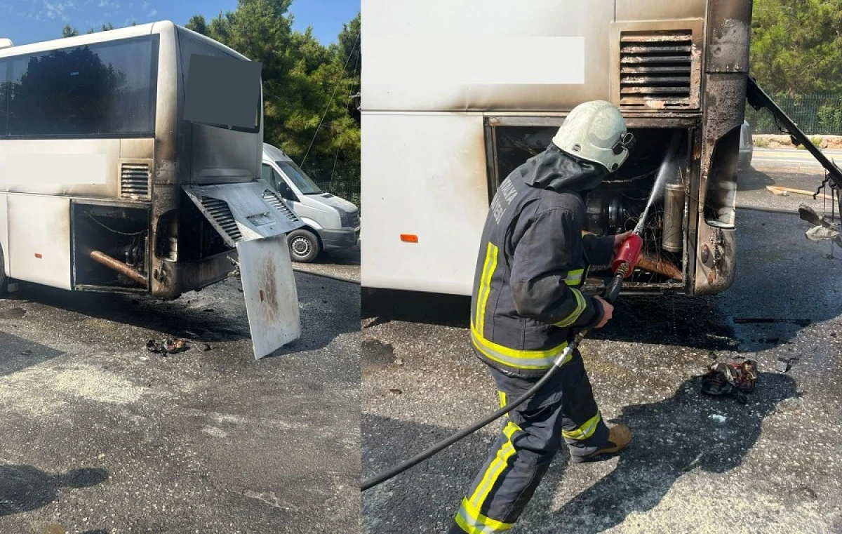 Alanya&rsquo;da Otob&uuml;ste &Ccedil;ıkan Yangın S&ouml;nd&uuml;r&uuml;ld&uuml;