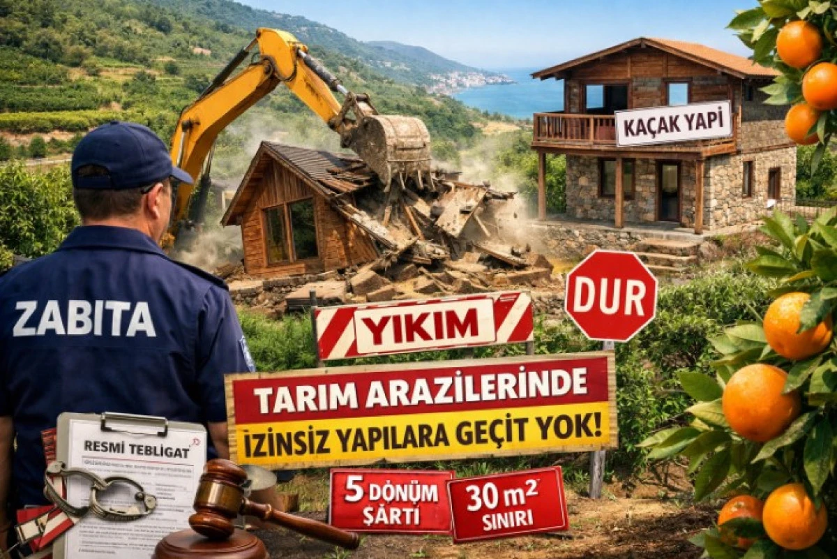 ALANYA&rsquo;DA TARIM ARAZİLERİNE KA&Ccedil;AK YAPIYA GE&Ccedil;İT YOK