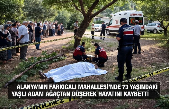 Alanya’nın Farkıcalı Mahallesi’nde 73 Yaşındaki Ali Özalp Ağaçtan Düşerek Hayatını Kaybetti