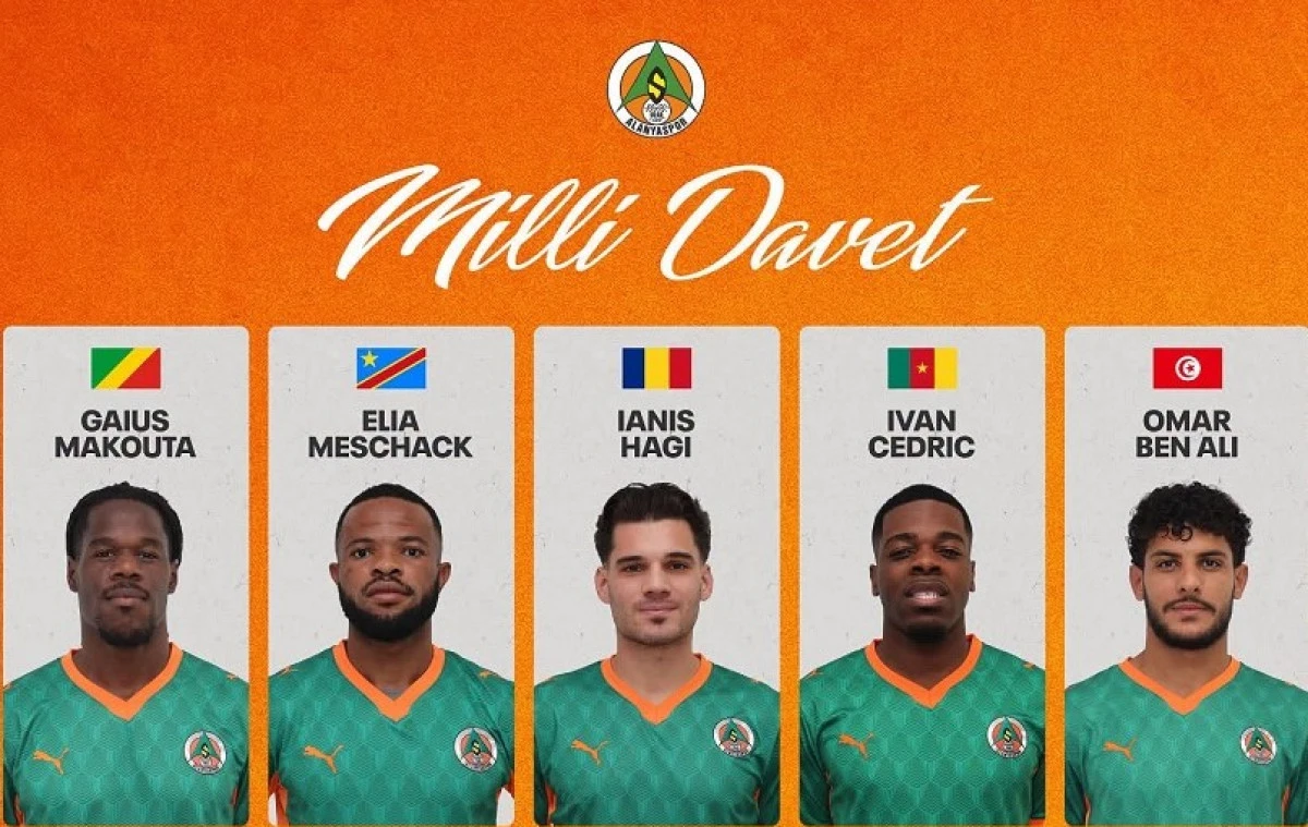 Alanyaspor&rsquo;da Mill&icirc; Gurur: 5 Futbolcu &Uuml;lkelerinden Davet Aldı