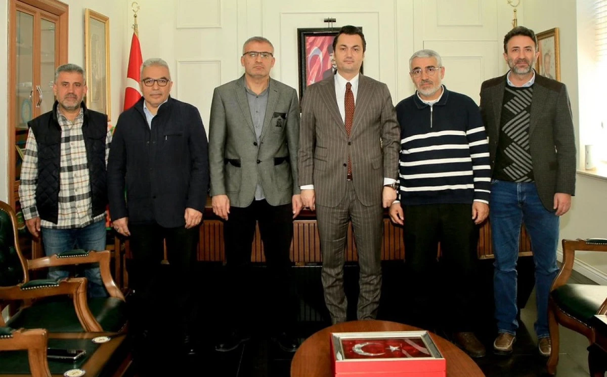 ALDAP Yeni D&ouml;nem Başkanı Hasan Yılmaz&rsquo;dan Kaymakam &Ouml;zt&uuml;rk&rsquo;e Ziyaret