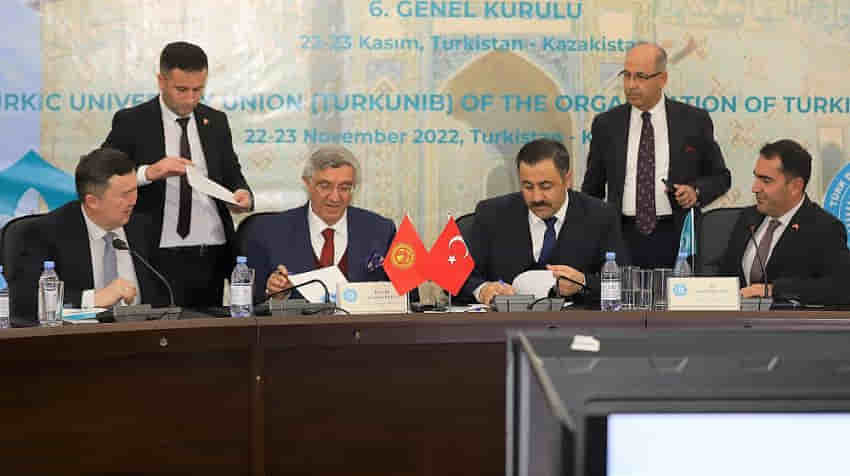 Alkü, Kırgısiztan-Türkiye Manas Üniversitesi İle Protokol İmzaladı