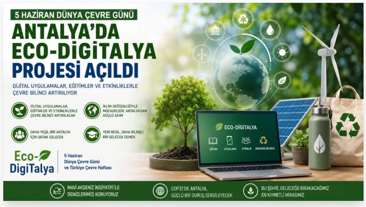Antalya &Ccedil;evreye Dijital Dokunuş: Eco-DigiTalya Projesi Tanıtıldı