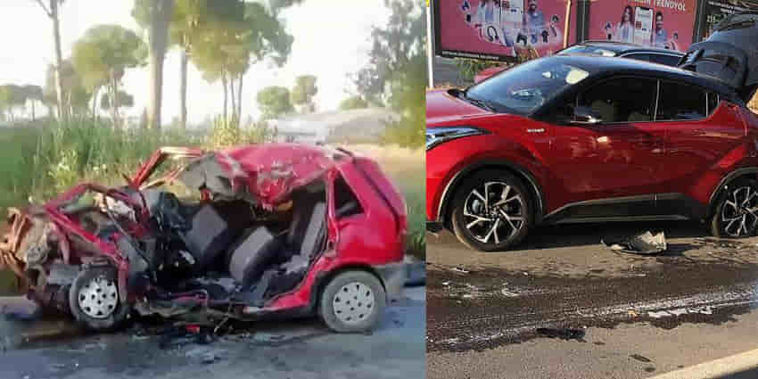 Antalya'da tur midibüsüyle otomobil çarpıştı: 1 ölü, 2 yaralı