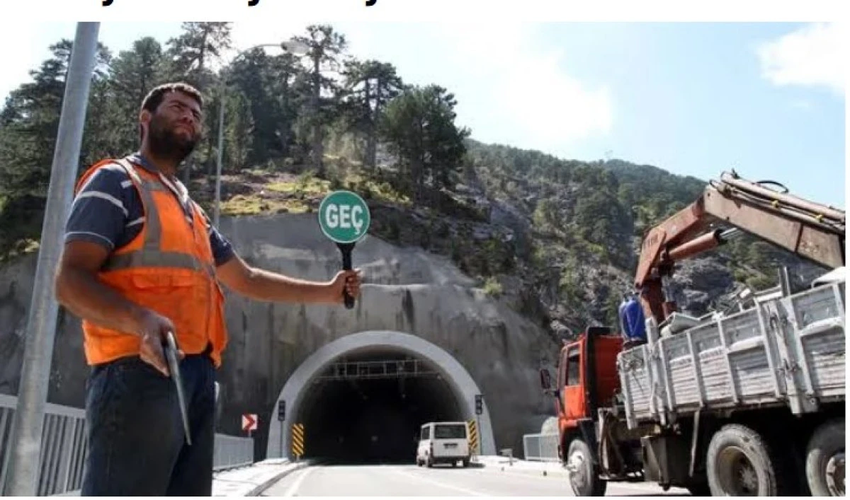 Antalya–Alanya Otoyolu'nda Tünelde Işık Göründü