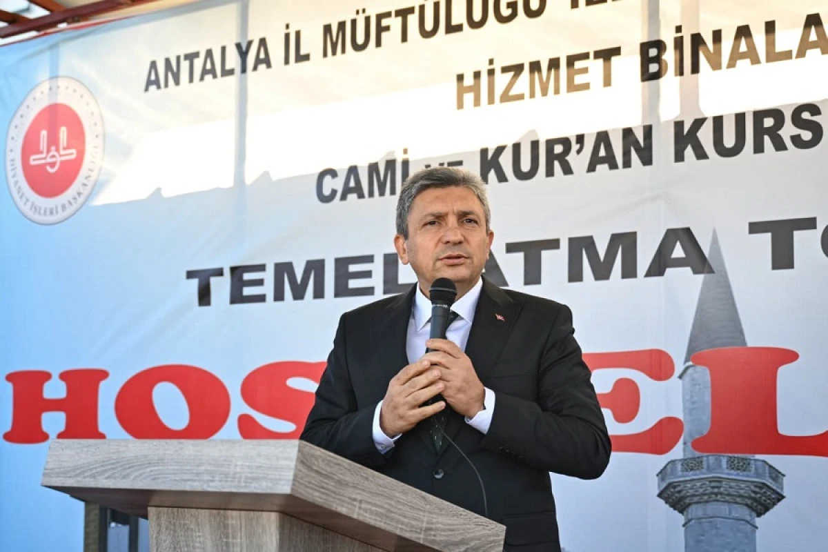 Antalya’da Müftülük Hizmet Binaları ve Cami İçin Temel Atıldı