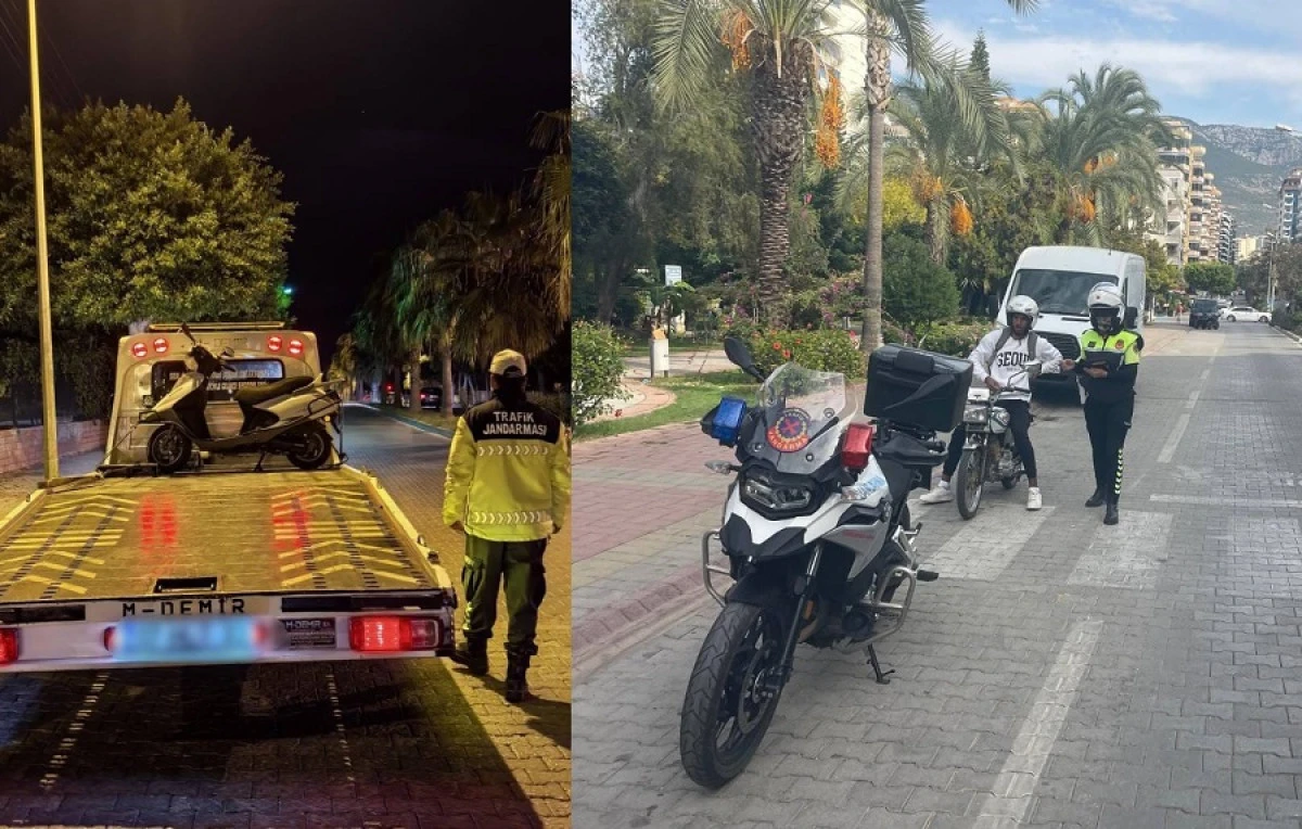 Antalya’da Şok Motosiklet Denetimleri: 18 Bin 525 Sürücü Kontrol Edildi