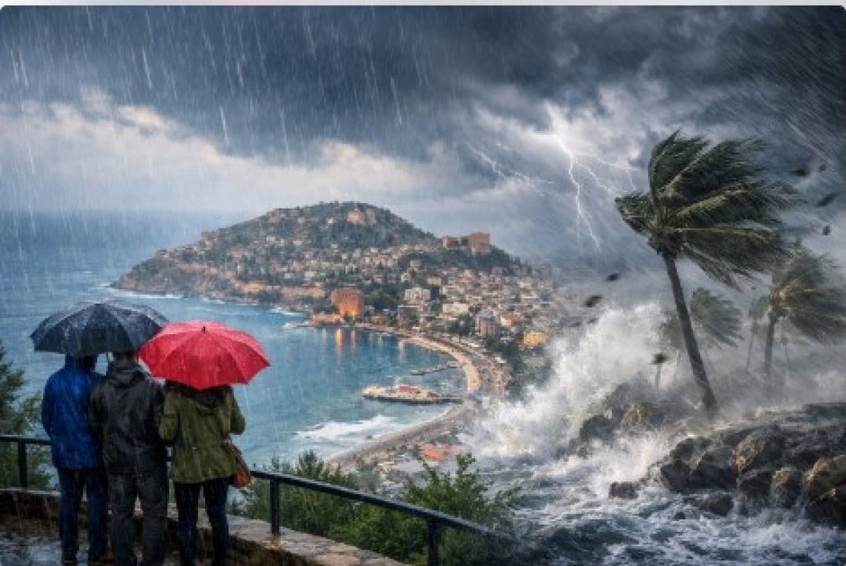 Antalya&rsquo;nın Doğu İl&ccedil;eleri İ&ccedil;in Kuvvetli Yağış Uyarısı