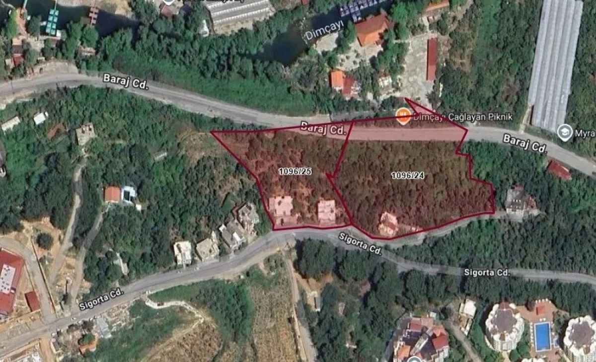Dim&ccedil;ayı Kenarındaki İki Arsa Satışa &Ccedil;ıkarıldı