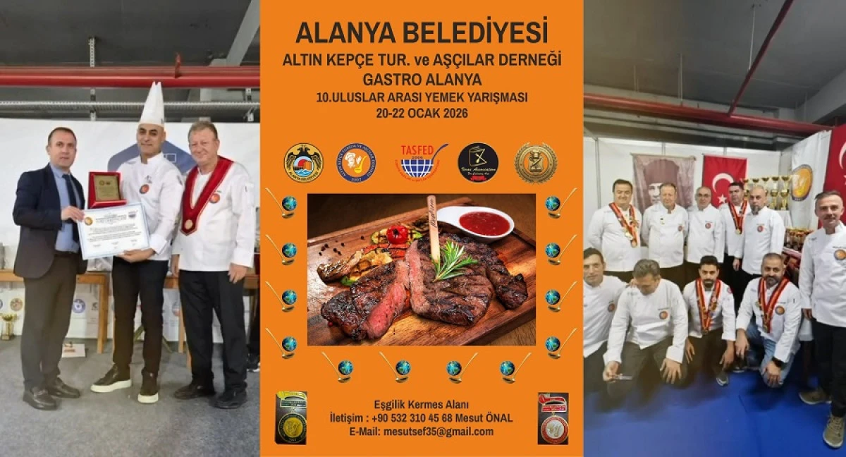 Gastro Alanya 10. Uluslararası Yemek Yarışması İ&ccedil;in Geri Sayım Başladı