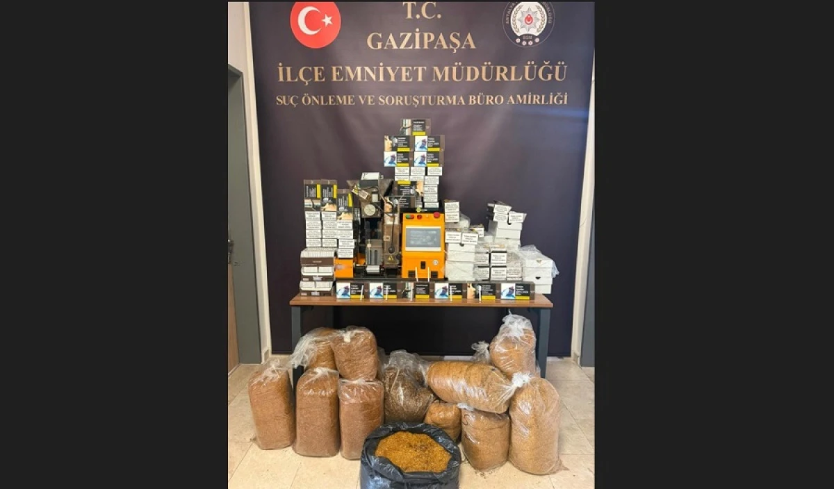 Gazipaşa&rsquo;da Ka&ccedil;ak T&uuml;t&uuml;n Operasyonu: 2 Ş&uuml;pheli Yakalandı