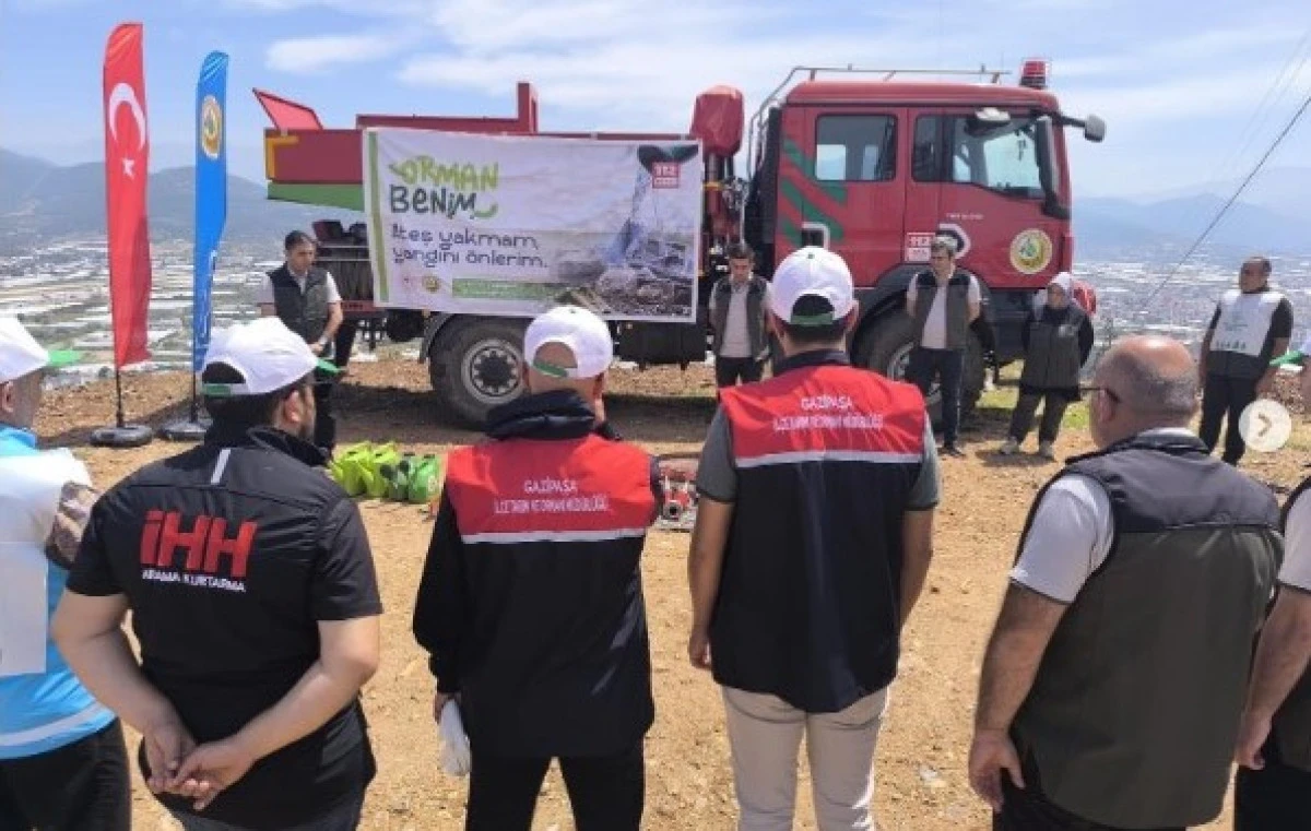 Gazipaşa&rsquo;da &ldquo;Orman Benim&rdquo; Etkinliğinde Fidanlar Toprakla Buluştu