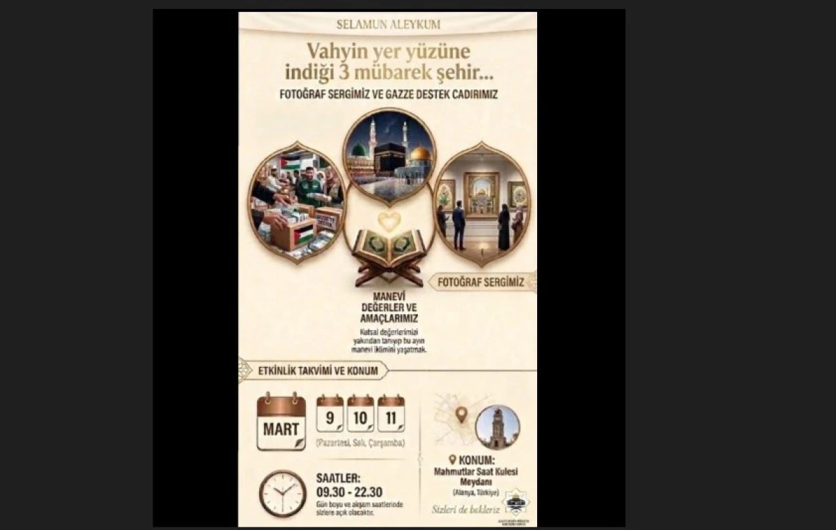 Gazze İ&ccedil;in Dayanışma &Ccedil;adırı Mahmutlar&rsquo;da Kuruluyor