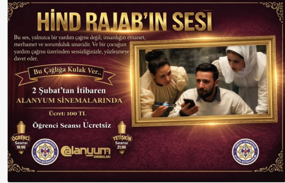 Hind Rajab&rsquo;ın &Ccedil;ığlığı Alanya&rsquo;da Yankılanacak