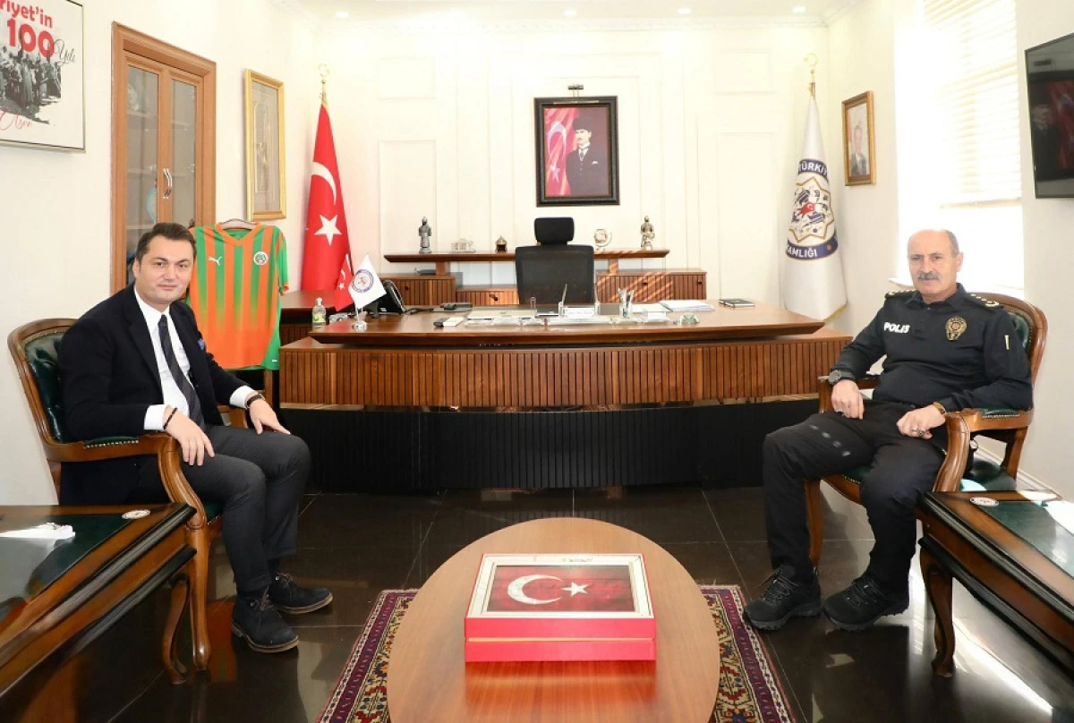 İl Emniyet Müdürü Dr. Sabit Akın Zaimoğlu’ndan Kaymakam Öztürk’e Ziyaret