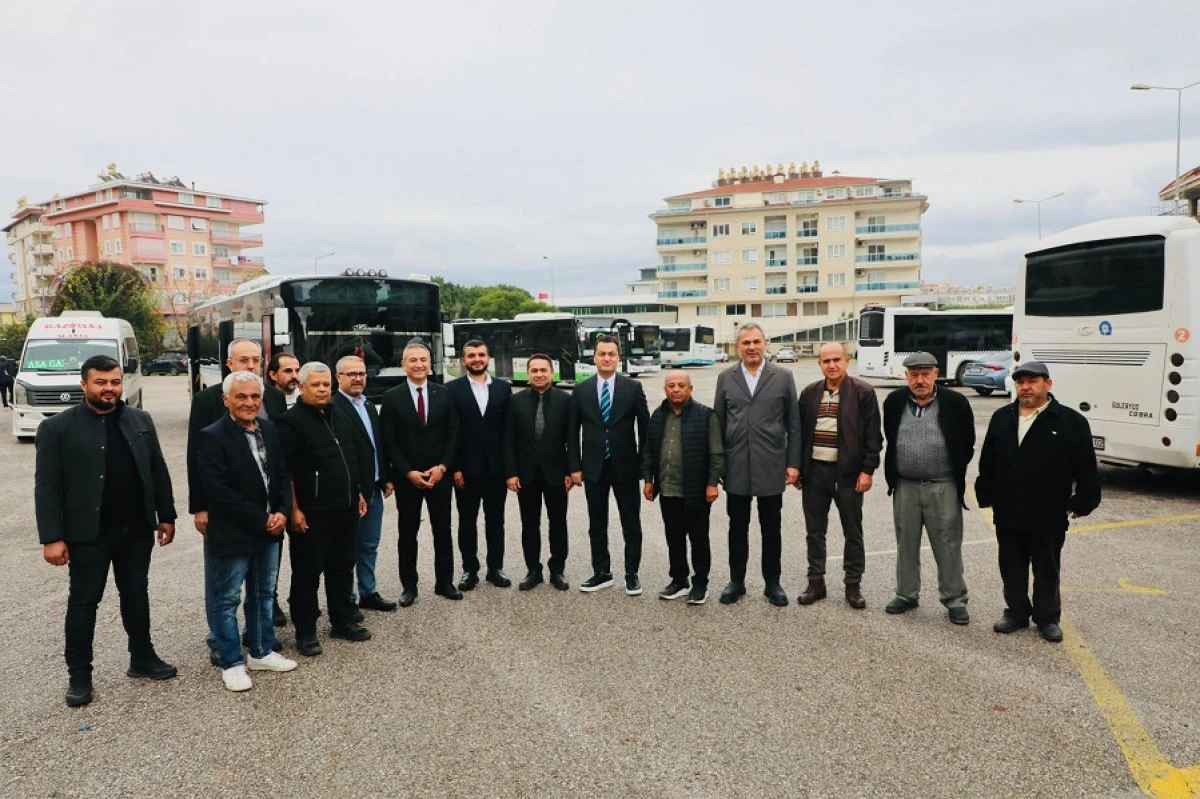Kaymakam Şakir Öner Öztürk’ten Alanya Özel Halk Otobüsleri Kooperatifi’ne Ziyaret