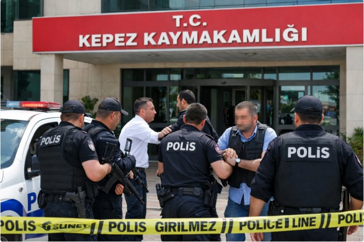 Kepez Kaymakamlığı&rsquo;nda Silahlı Olay: Şahıs G&ouml;zaltına Alındı