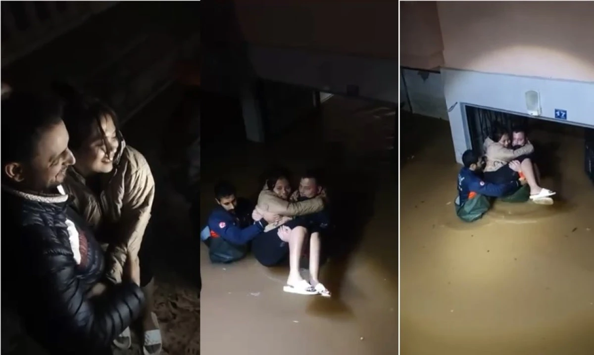 Otogar Öğretmenevi Mevkiinde Mahsur Kalan Yabancı Uyruklu Kişi Kurtarıldı