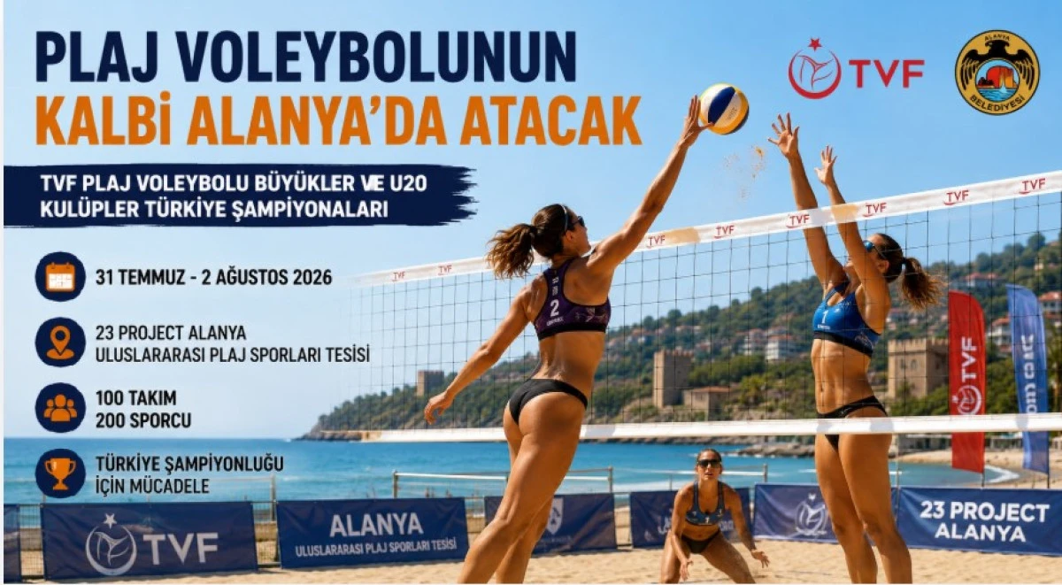 Plaj Voleybolunun Kalbi Alanya'da Atacak