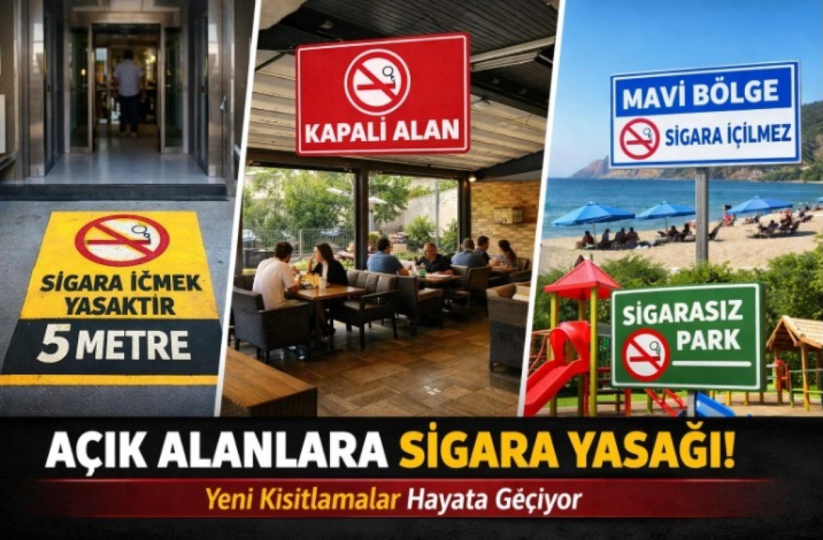 Sigara Kullanımına Yeni Kısıtlama: A&ccedil;ık Alanlara Da Yasak Geliyor
