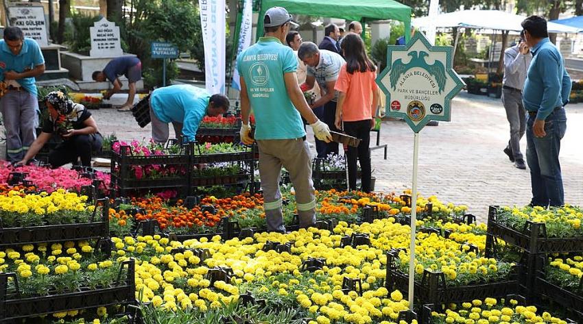 Alanya Belediyesi Bayramda Ücretsiz 60 Bin Çiçek Dağıtacak