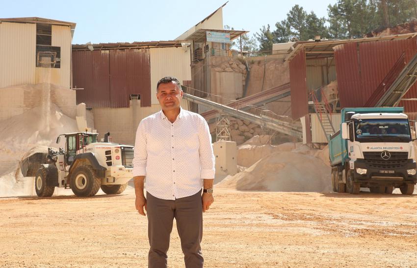 Alanya Belediyesi Maden Kalker Ocağı’nda Üretim 2 Katına Yükseldi