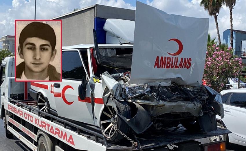 Alanya’da 23 yaşındaki genç kaza kurbanı!