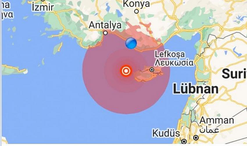 Akdeniz’de 6.4 büyüklüğündeki depremin ürkütücü sesi kaydedildi