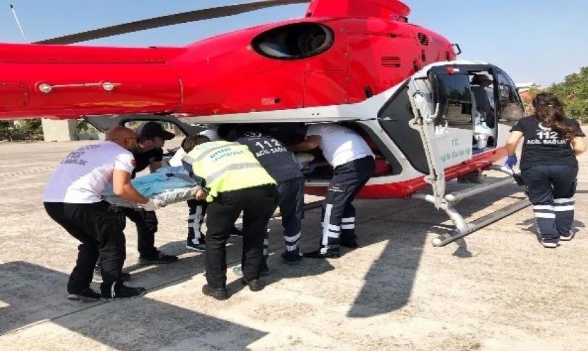 İntihar Girişiminde Bulanan Genç İçin  Ambulans Helikopter Havalandı