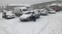 Antalya -Konya karayolunda kar kalınlığı 50 santime ulaştı