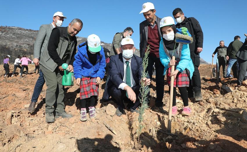 Milli Ağaçlandırma Bayramı Kapsamında Fidan Dikim Töreni Yapıldı